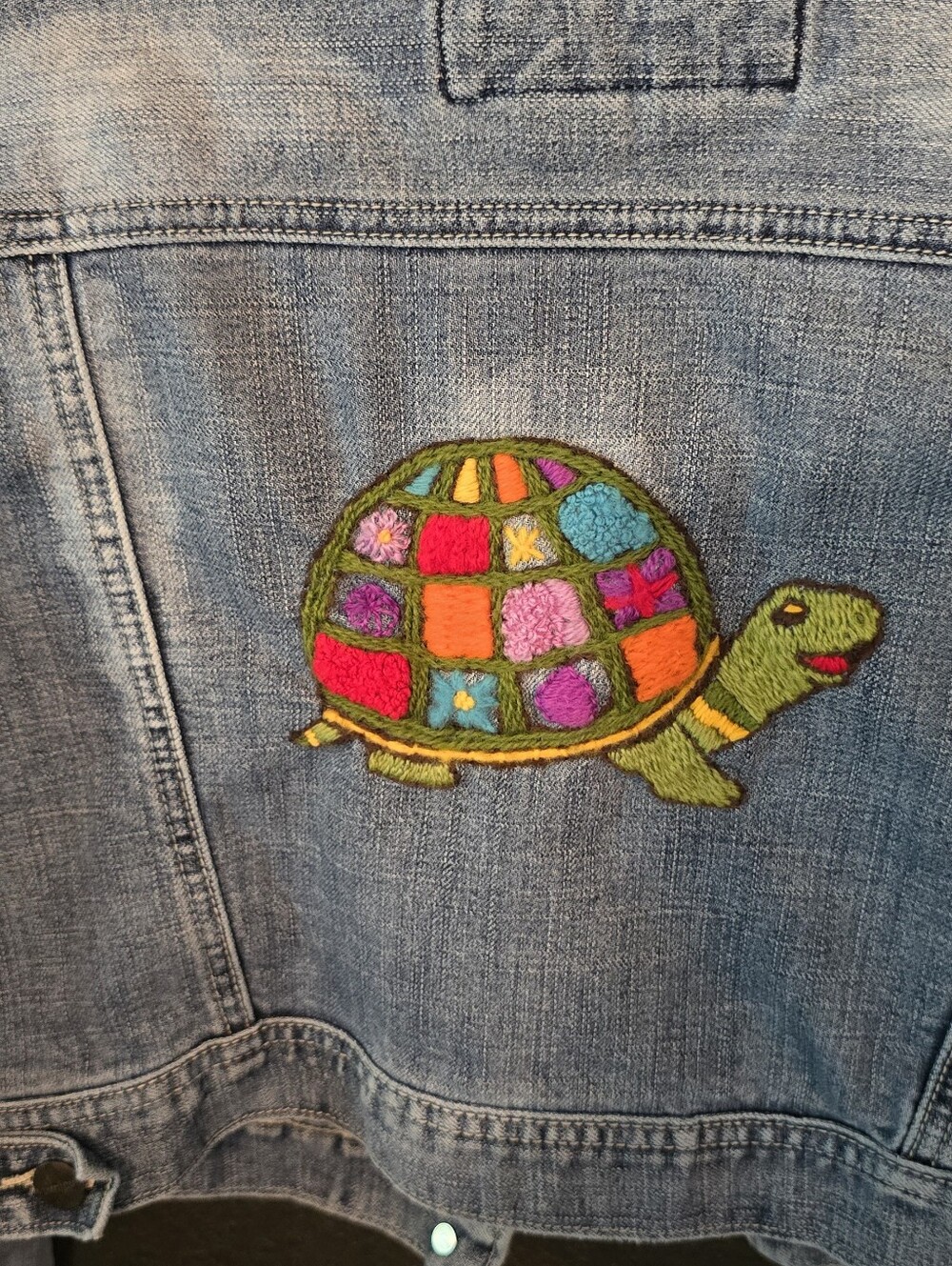 FESTIVAL GIRLY CROPPED DENIM JACKET - Picture 5 of 5